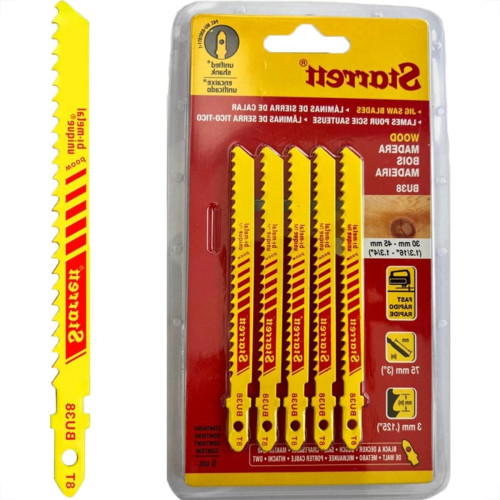 Serra Tico-Tico Lamina Starrett Madeira Bi-Metal Com 5 Pecas Bu38 - 75Mm - 8T