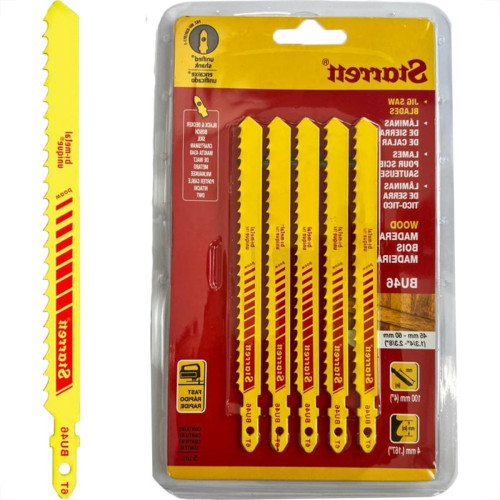Serra Tico-Tico Lamina Starrett Madeira Bi-Metal Com 5 Pecas Bu46 - 100Mm - 6T Serra Tico-Tico Lamina Starrett Madeira Bi-Metal Com 5 Pecas Bu46 - 100Mm - 6T