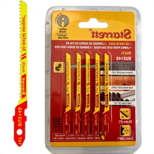 Serra Tico-Tico Lamina Starrett Multi Bi-Metal Com 5 Pecas Bu214S - 50Mm - 14T