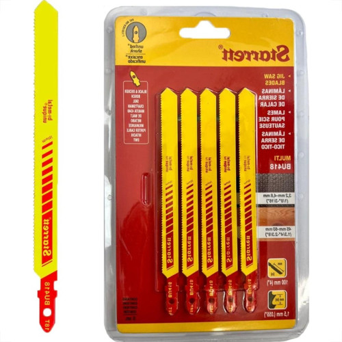 Serra Tico-Tico Lamina Starrett Multi Bi-Metal Com 5 Pecas Bu418 - 100Mm - 18T