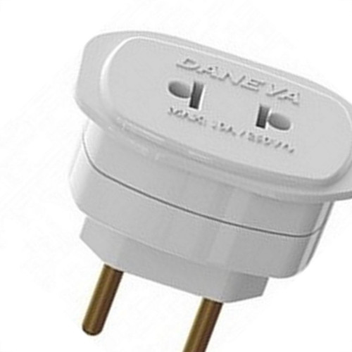 Pino Adaptador Daneva Universal 2 Polos 10A. Branco 1658 - Kit C/12 Pecas Pino Adaptador Daneva Universal 2 Polos 10A. Branco 1658 - Kit C/12 Pecas