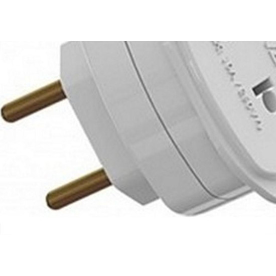 Pino Adaptador Daneva Universal 2 Polos 10A. Branco 1658 - Kit C/12 Pecas Pino Adaptador Daneva Universal 2 Polos 10A. Branco 1658 - Kit C/12 Pecas