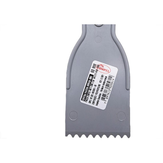 Espatula Compel Pvc Dentada Massa Corrida 06Cm - Kit C/6 Pecas Espatula Compel Pvc Dentada Massa Corrida 06Cm - Kit C/6 Pecas