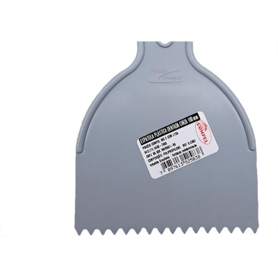 Espatula Compel Pvc Dentada Massa Corrida 10Cm - Kit C/6 Pecas Espatula Compel Pvc Dentada Massa Corrida 10Cm - Kit C/6 Pecas
