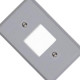 Placa Conjunto Ilumi Cinza 4X2 - 2 Interruptores - 1350 - Kit C/10 Pecas Placa Conjunto Ilumi Cinza 4X2 - 2 Interruptores - 1350 - Kit C/10 Pecas