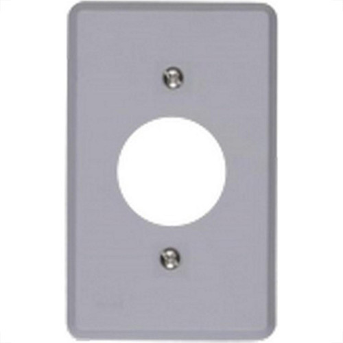 Placa Conjunto Ilumi Cinza 4X2 - Tomada Redonda 1348 Placa Conjunto Ilumi Cinza 4X2 - Tomada Redonda 1348