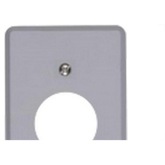 Placa Conjunto Ilumi Cinza 4X2 - Tomada Redonda 1348 Placa Conjunto Ilumi Cinza 4X2 - Tomada Redonda 1348