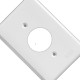 Placa Conjunto Ilumi Stylus Branco 4X2 - 1 Tomada Redonda - 2048 Placa Conjunto Ilumi Stylus Branco 4X2 - 1 Tomada Redonda - 2048