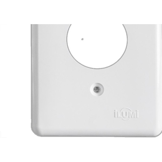 Placa Conjunto Ilumi Stylus Branco 4X2 - 1 Tomada Redonda - 2048 Placa Conjunto Ilumi Stylus Branco 4X2 - 1 Tomada Redonda - 2048