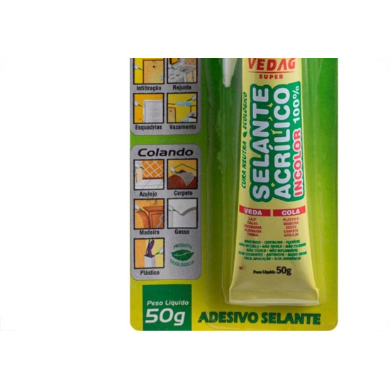 Cola Veda Calha Garin Vedag 50G Incolor