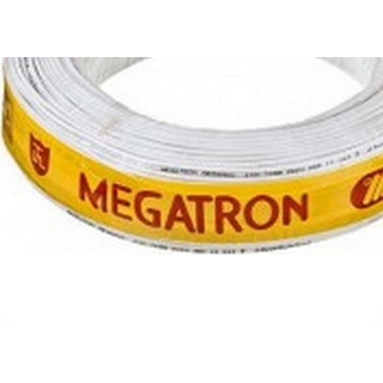 Fio Antena Coaxial Celular Megatron 67% Rg-59 Branco - 100M Fio Antena Coaxial Celular Megatron 67% Rg-59 Branco - 100M