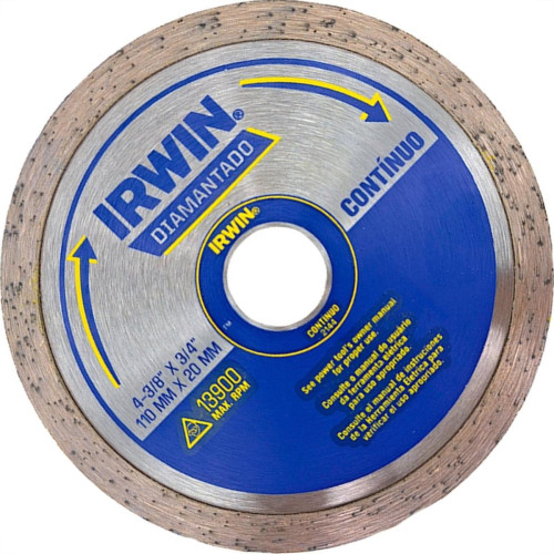 Disco Diamantado Irwin Liso Premium 110Mm X 20Mm - 2144 Disco Diamantado Irwin Liso Premium 110Mm X 20Mm - 2144