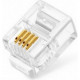 Plug Modular Para Telefonia Rj11 (6X4) - Kit C/10 Pecas Plug Modular Para Telefonia Rj11 (6X4) - Kit C/10 Pecas