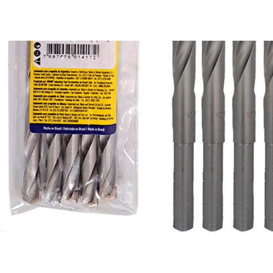 Broca Widea Irwin 9,5 Mm - 3/8'' - Kit C/5 Pecas Broca Widea Irwin 9,5 Mm - 3/8'' - Kit C/5 Pecas