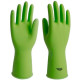 Luva Borracha Sanro Forrada Antiderrapante Top Verde M - Kit C/10 Pecas