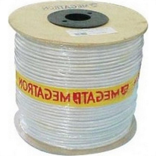 Fio Antena Coaxial Celular Megatron 67% Rg-59 Branco - 300M Fio Antena Coaxial Celular Megatron 67% Rg-59 Branco - 300M