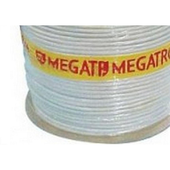 Fio Antena Coaxial Celular Megatron 67% Rg-59 Branco - 300M Fio Antena Coaxial Celular Megatron 67% Rg-59 Branco - 300M