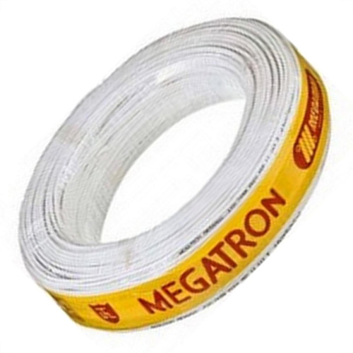 Fio Antena Coaxial Celular Megatron 67% Rg-06 Branco - 100M Fio Antena Coaxial Celular Megatron 67% Rg-06 Branco - 100M