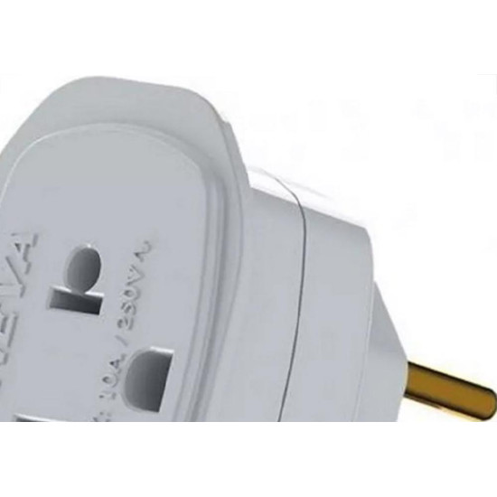 Pino Adaptador Daneva Universal 2 Polos+Terra 10A. Antigo/Novo 1661 - Kit C/12 Pecas Pino Adaptador Daneva Universal 2 Polos+Terra 10A. Antigo/Novo 1661 - Kit C/12 Pecas