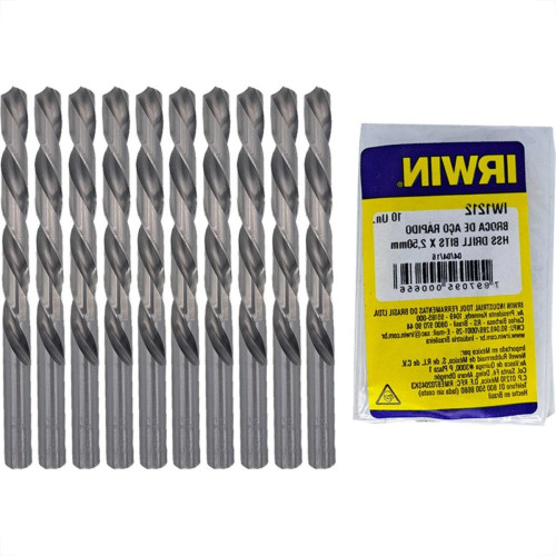 Broca Aco Rapido Irwin 2,5 Mm - Kit C/10 Pecas Broca Aco Rapido Irwin 2,5 Mm - Kit C/10 Pecas