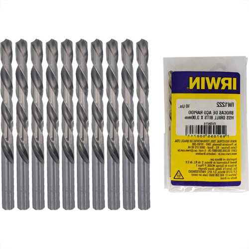 Broca Aco Rapido Irwin 3,0 Mm - Kit C/10 Pecas Broca Aco Rapido Irwin 3,0 Mm - Kit C/10 Pecas