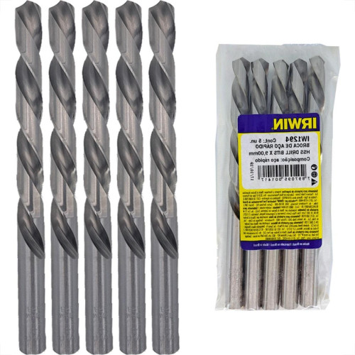 Broca Aco Rapido Irwin 9,0 Mm - Kit C/5 Pecas Broca Aco Rapido Irwin 9,0 Mm - Kit C/5 Pecas