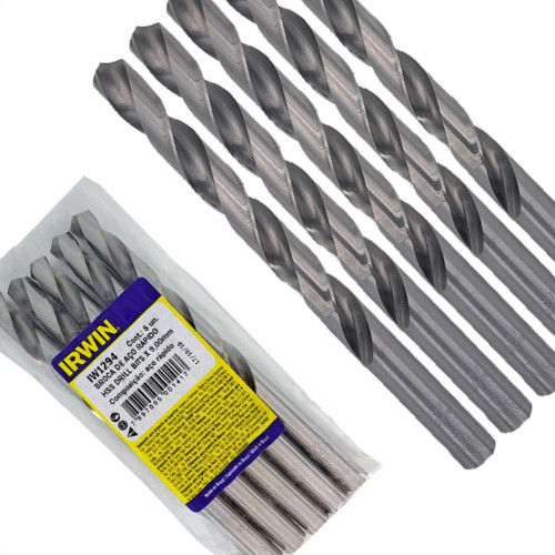 Broca Aco Rapido Irwin 9,0 Mm - Kit C/5 Pecas Broca Aco Rapido Irwin 9,0 Mm - Kit C/5 Pecas
