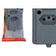 Tomada Barra Interneed 2 Polos +Terra Cinza 20A. Dupla