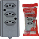 Tomada Barra Interneed 2 Polos +Terra Cinza 20A. Tripla Tomada Barra Interneed 2 Polos +Terra Cinza 20A. Tripla
