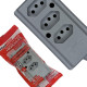Tomada Barra Interneed 2 Polos +Terra Cinza 20A. Tripla Tomada Barra Interneed 2 Polos +Terra Cinza 20A. Tripla