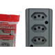 Tomada Barra Interneed 2 Polos +Terra Cinza 20A. Quadrupla Tomada Barra Interneed 2 Polos +Terra Cinza 20A. Quadrupla