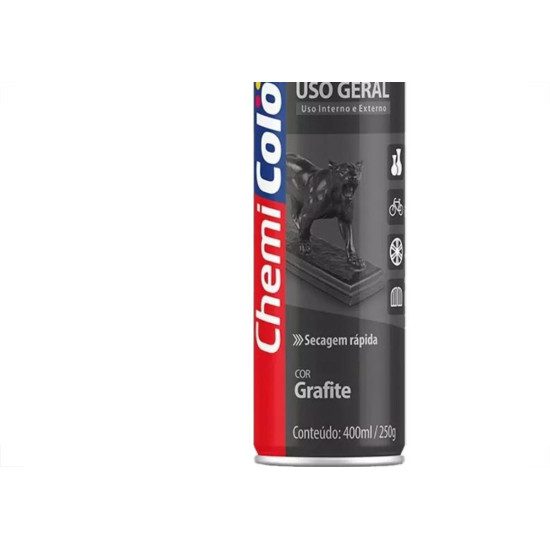 Spray Chemicolor Grafite 400Ml/250G. Spray Chemicolor Grafite 400Ml/250G.