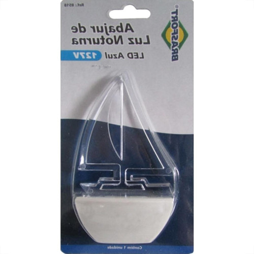 Luz Noturna Brasfort Barco Led Azul 127V. - 8518 Luz Noturna Brasfort Barco Led Azul 127V. - 8518