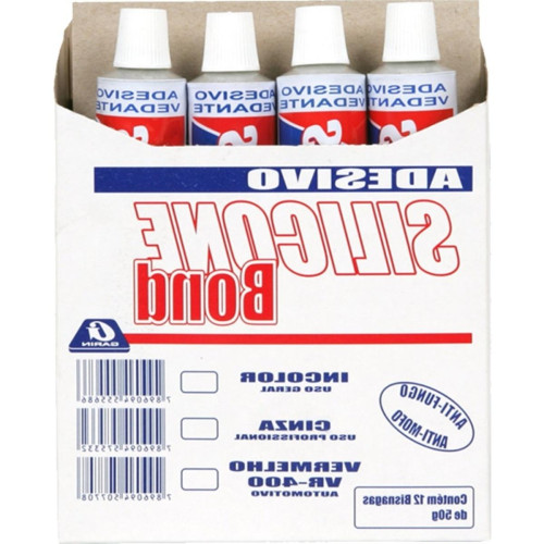 Silicone Bond Garin Bisnaga Incolor 50G. - Kit C/12 Pecas Silicone Bond Garin Bisnaga Incolor 50G. - Kit C/12 Pecas