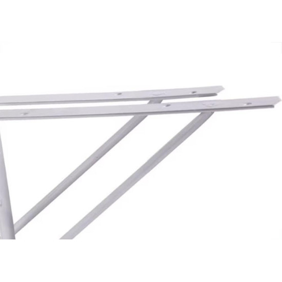 Suporte Prateleira Mao Francesa Overtime Leve 20Cm Branco - Kit C/12 Pecas Suporte Prateleira Mao Francesa Overtime Leve 20Cm Branco - Kit C/12 Pecas