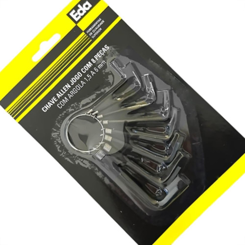 Chave Allen Jogo Excellent 1,5 A 6Mm Com 8 Pecas - 5Nr