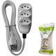 Extensao Ilumi Pp 2 Polos + Terra 10A. - 0,75Mm Cinza -10M - 17200 Extensao Ilumi Pp 2 Polos + Terra 10A. - 0,75Mm Cinza -10M - 17200