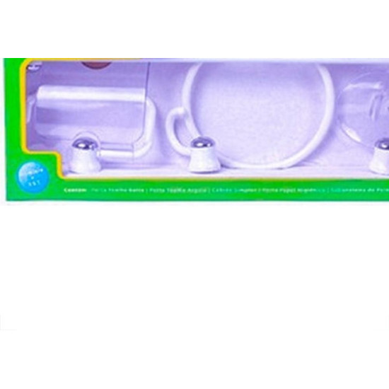 Acessorio Wc Brasil Kit Com 5 Pecas Branco Acessorio Wc Brasil Kit Com 5 Pecas Branco