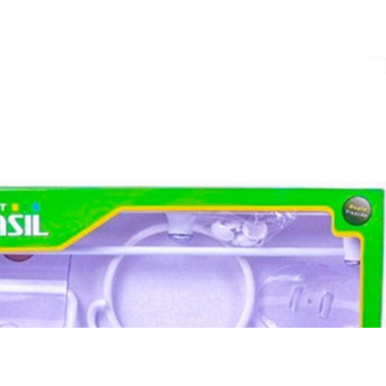 Acessorio Wc Brasil Kit Com 5 Pecas Branco Acessorio Wc Brasil Kit Com 5 Pecas Branco
