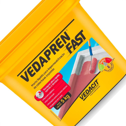Otto Vedacit Vedapren Fast 5Kg ''Manta Liquida Rapida'' Branca Otto Vedacit Vedapren Fast 5Kg ''Manta Liquida Rapida'' Branca
