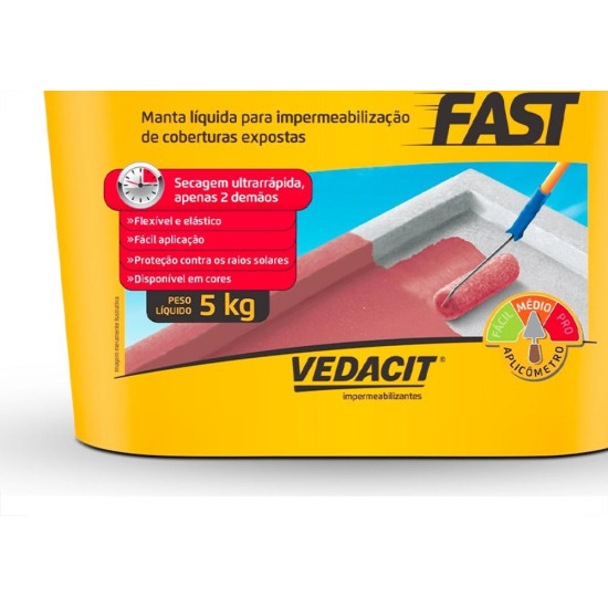 Otto Vedacit Vedapren Fast 5Kg ''Manta Liquida Rapida'' Branca Otto Vedacit Vedapren Fast 5Kg ''Manta Liquida Rapida'' Branca