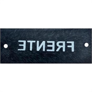 Letra Retangular Pvc ''Frente'' Caiado - Kit C/25 Pecas