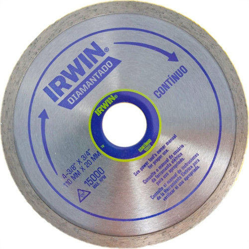 Disco Diamantado Irwin Liso 110Mm X 20Mm - 13891 - Kit C/5 Pecas Disco Diamantado Irwin Liso 110Mm X 20Mm - 13891 - Kit C/5 Pecas