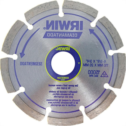 Disco Diamantado Irwin Segmentado 110Mm X 20Mm - 13892 - Kit C/5 Pecas Disco Diamantado Irwin Segmentado 110Mm X 20Mm - 13892 - Kit C/5 Pecas