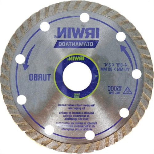 Disco Diamantado Irwin Turbo 110Mm X 20Mm - 13893 - Kit C/5 Pecas Disco Diamantado Irwin Turbo 110Mm X 20Mm - 13893 - Kit C/5 Pecas