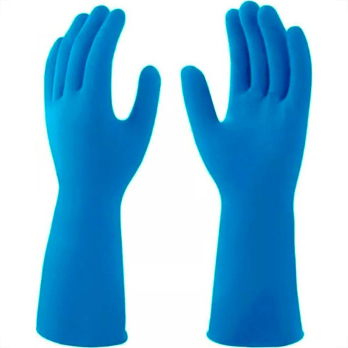 Luva Borracha Mucambo Azul Pro 137 Lisa Antiderrapante - 6-P