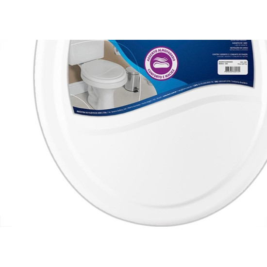 Assento Sanitario Almofadado Herc Branco 2385