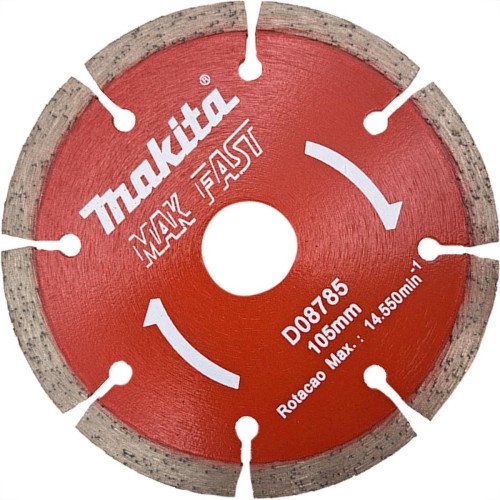 Disco Diamantado Makita Segmentado Mak-Fast Seco 105Mm - D08785