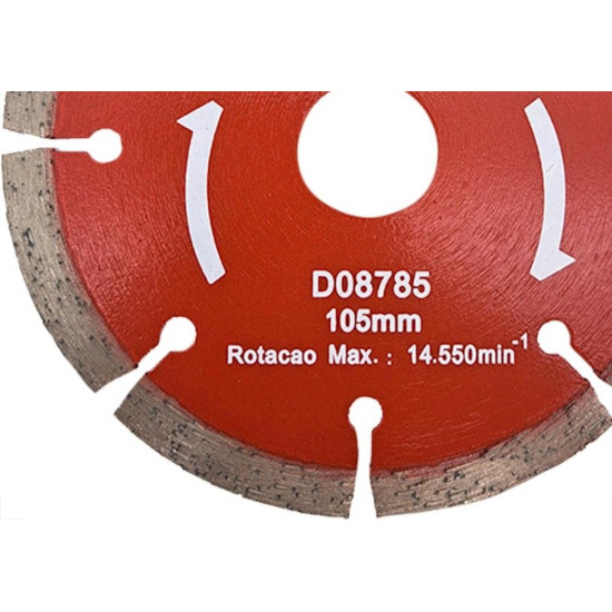 Disco Diamantado Makita Segmentado Mak-Fast Seco 105Mm - D08785