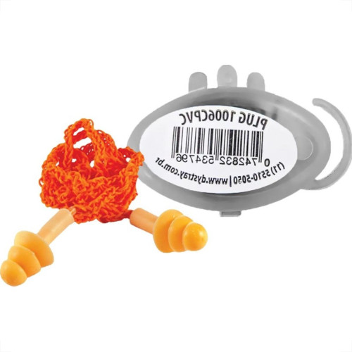 Protetor Auditivo Ump Silicone Laranja Com Cordao - Kit C/20 Pecas Protetor Auditivo Ump Silicone Laranja Com Cordao - Kit C/20 Pecas